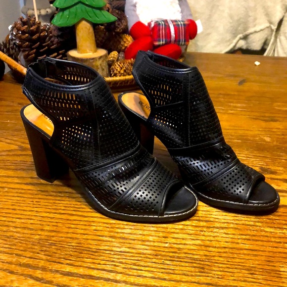 Olivia Miller open toe sling back heels - Picture 1 of 8